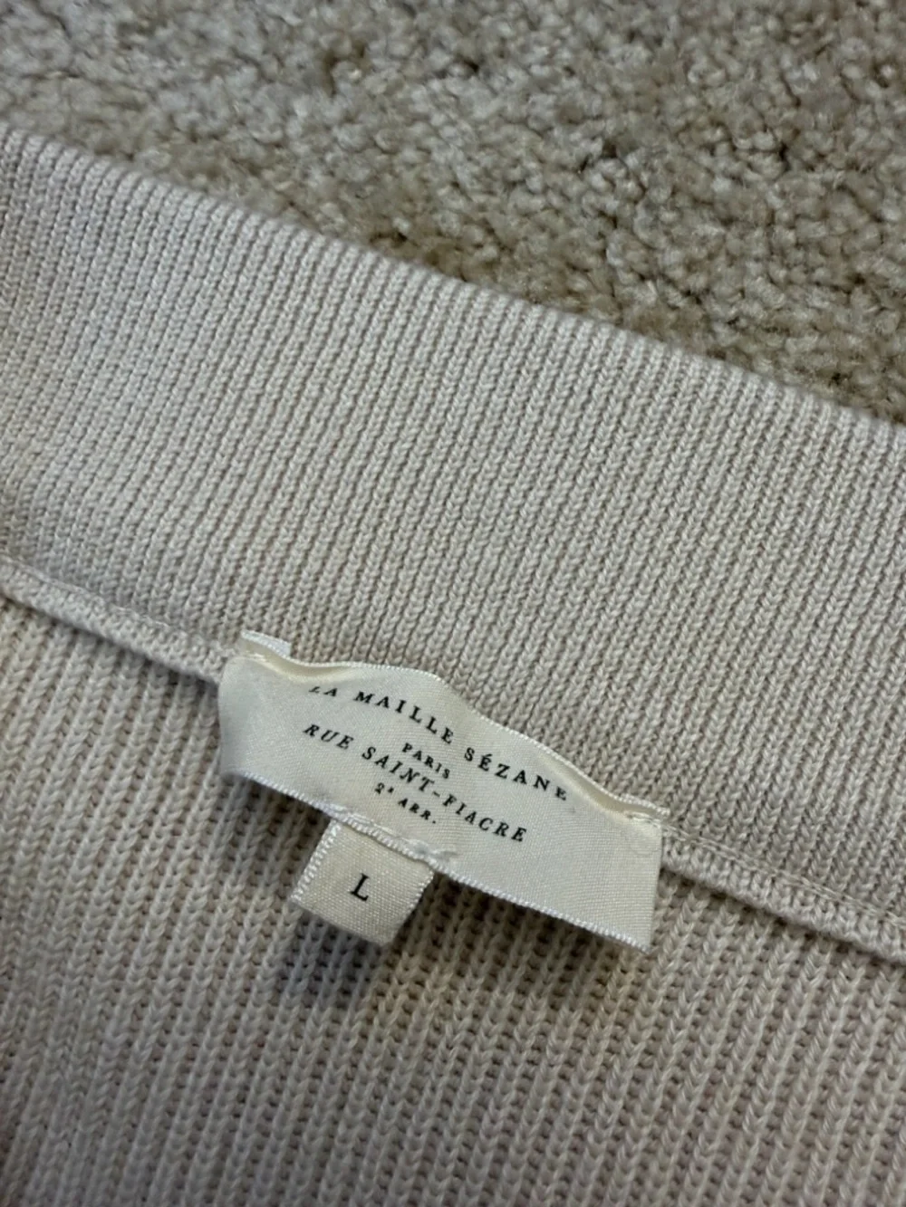 Sezane Sami Jumper and Naelle Skirt Set Natural Beige Size Large - Picture 16 of 16